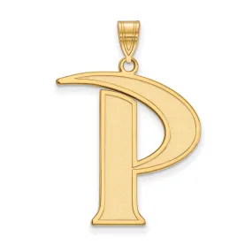 10k Yellow Gold Pepperdine U. XL Initial P Pendant