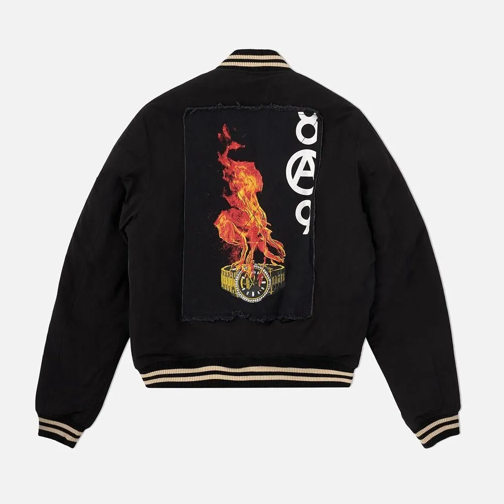 8&9 MFG Co.  Burning Time Bomber Jacket