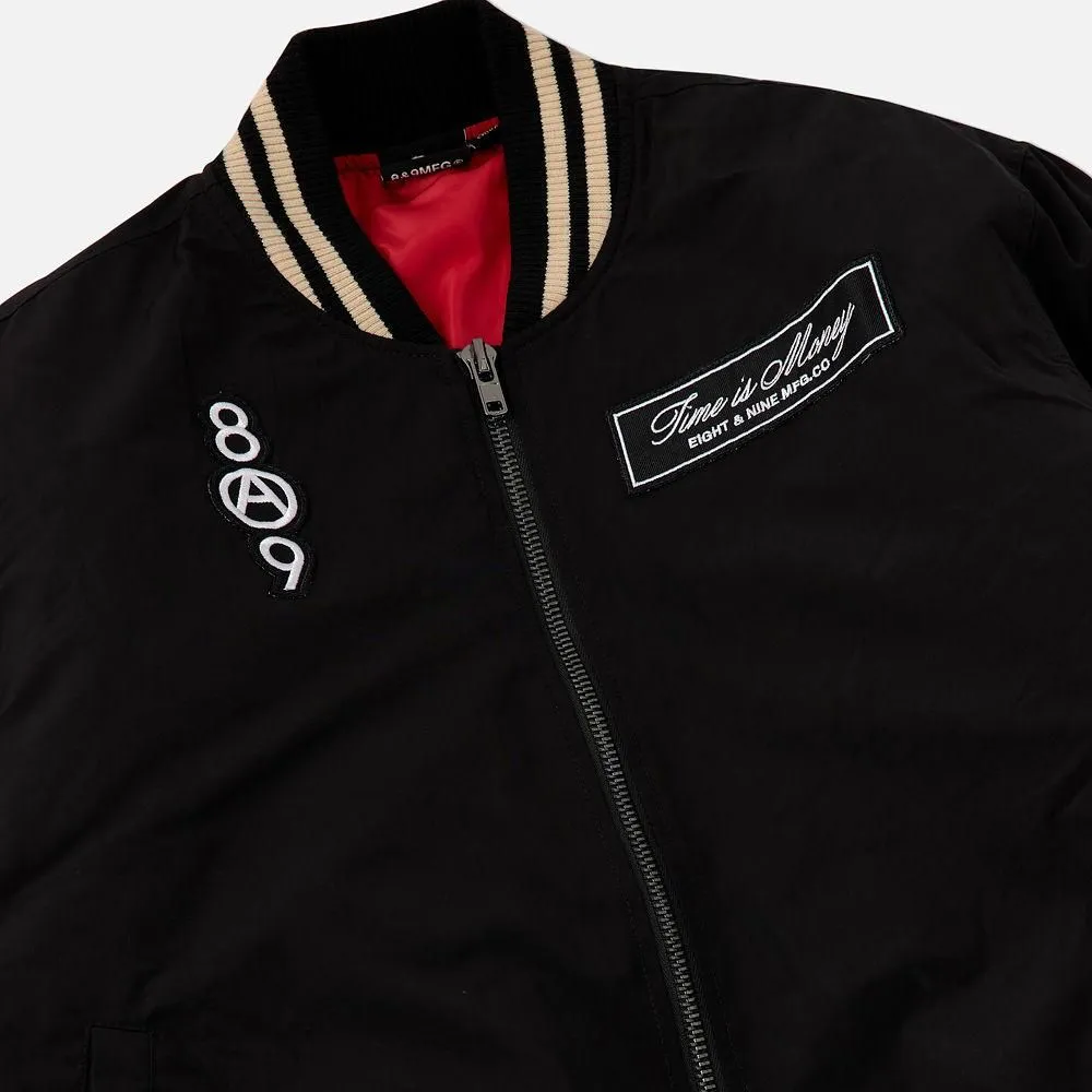 8&9 MFG Co.  Burning Time Bomber Jacket