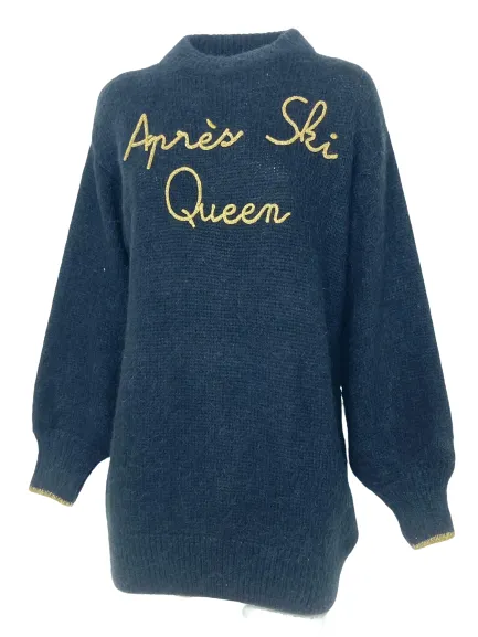 ABITO DONNA NERO IN MAGLIA APRES SKY QUEEN