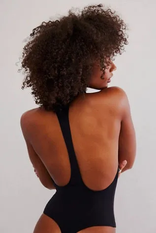 Alyssa Extreme T-Back Bodysuit by Intimately at Free People in Black, Size: Small