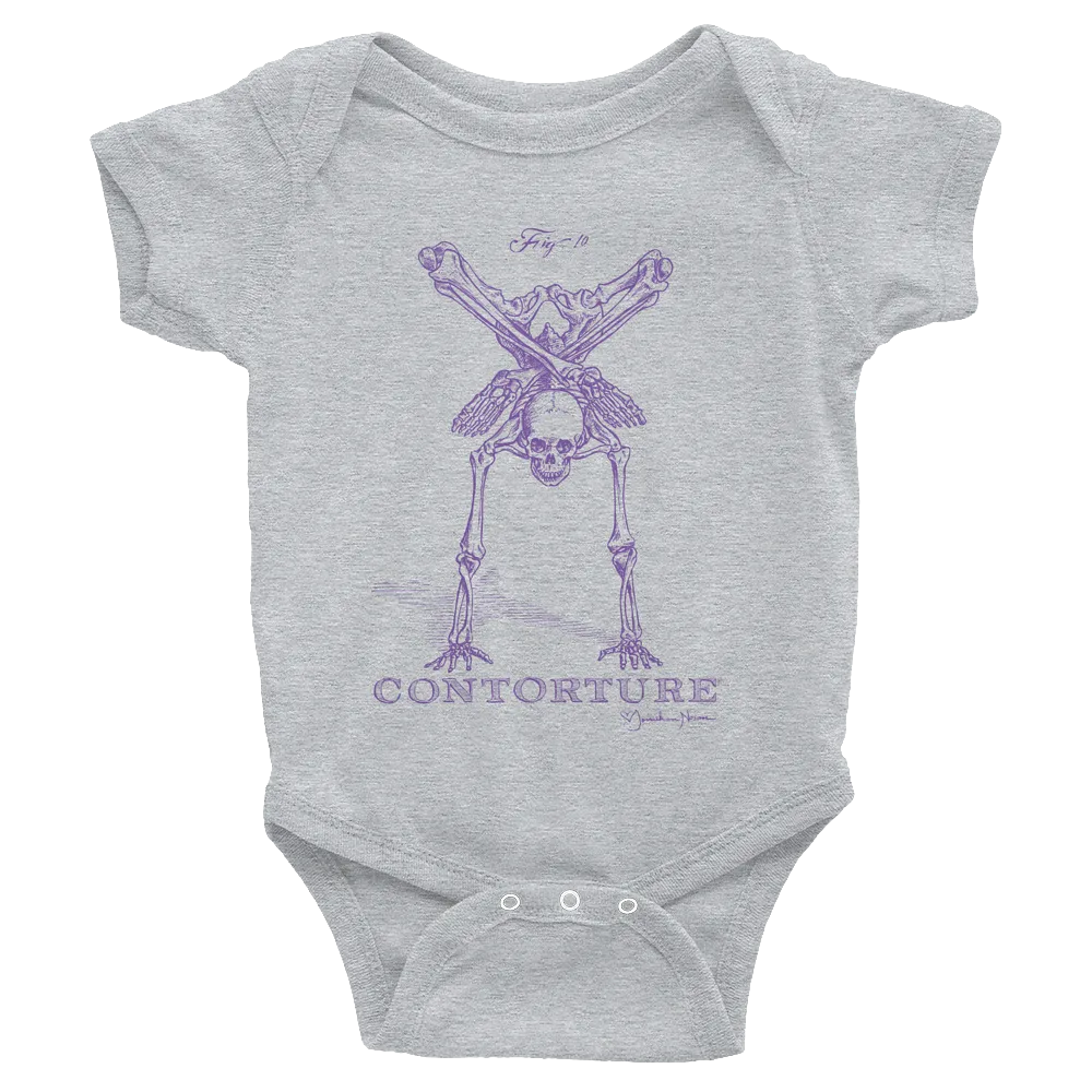 BABY Short Sleeve Bodysuit: Black Sabbath Purple