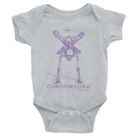 BABY Short Sleeve Bodysuit: Black Sabbath Purple