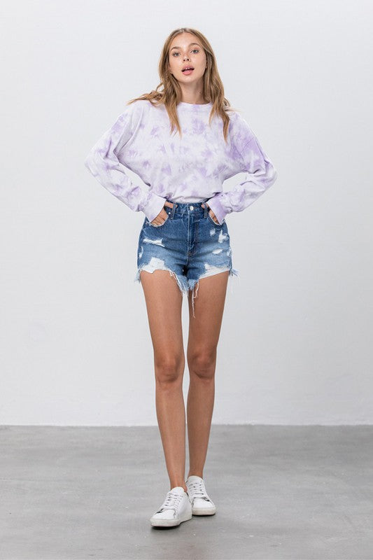 Barlyn High Rise Denim Shorts