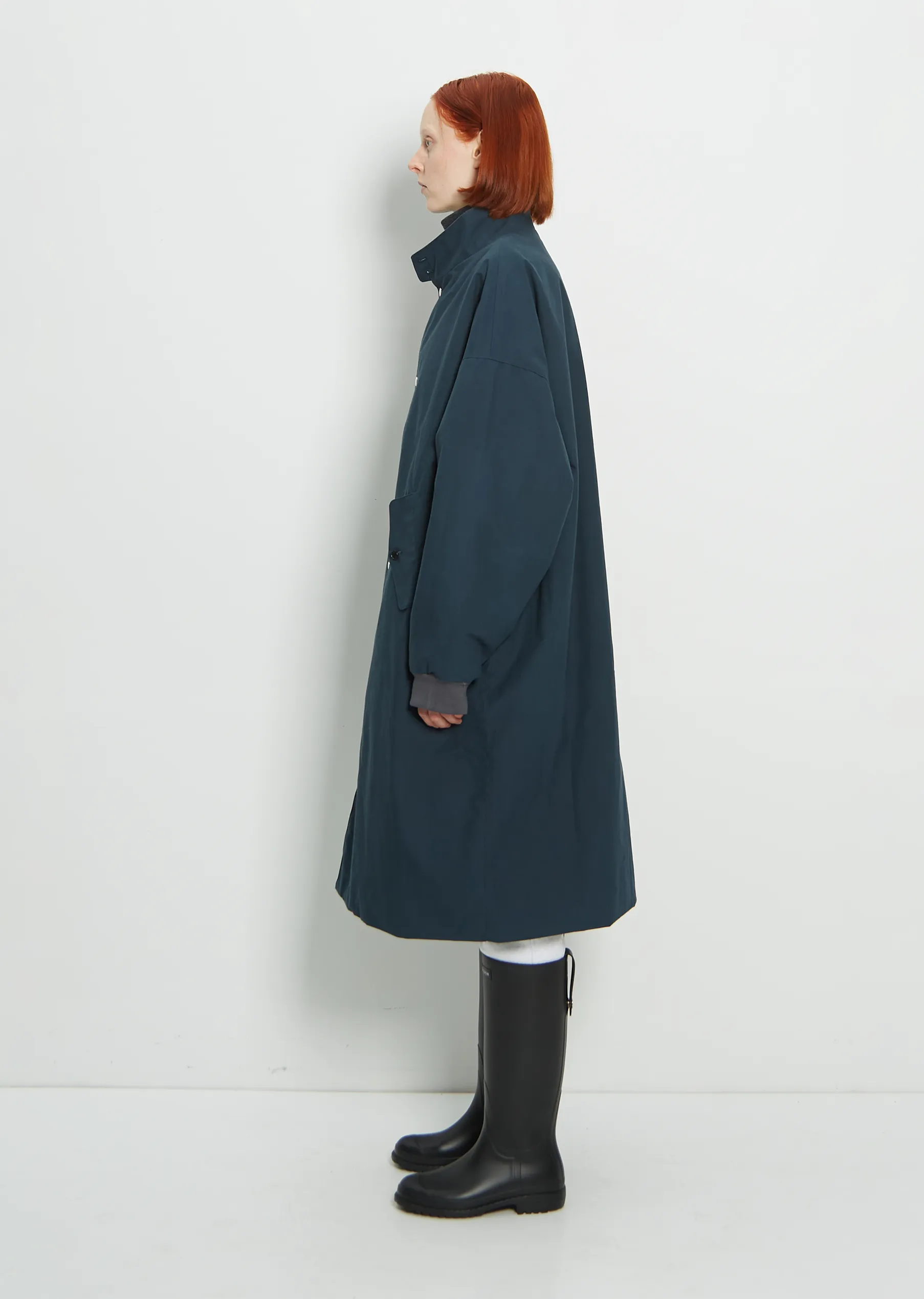 Blouson Coat — Khaki Grey