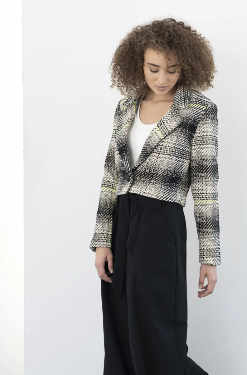 Bodybag Vivienne Cropped Jacket (Dipsyfluo Plaid)