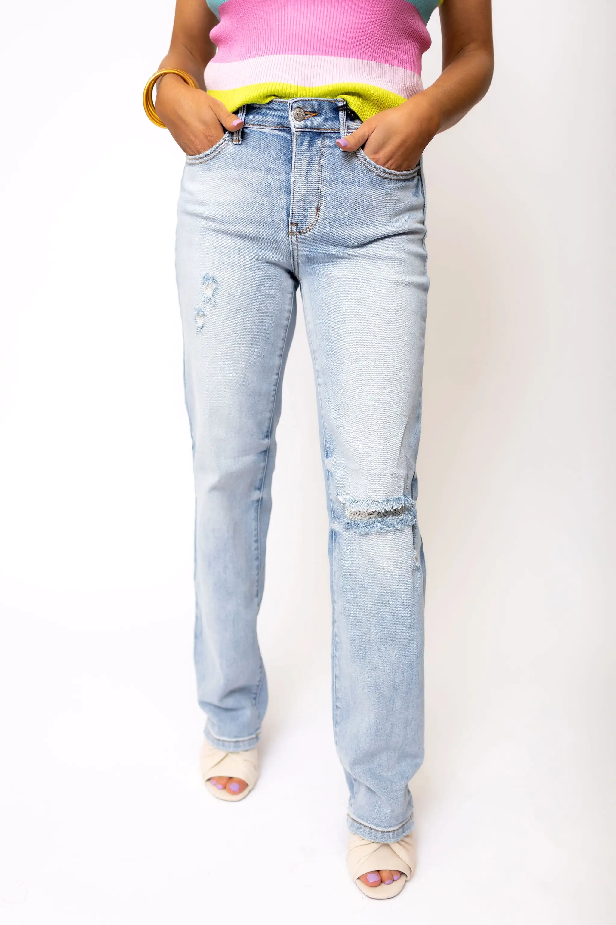 Brooklyn Judy Blue Mid Rise Dad Jeans