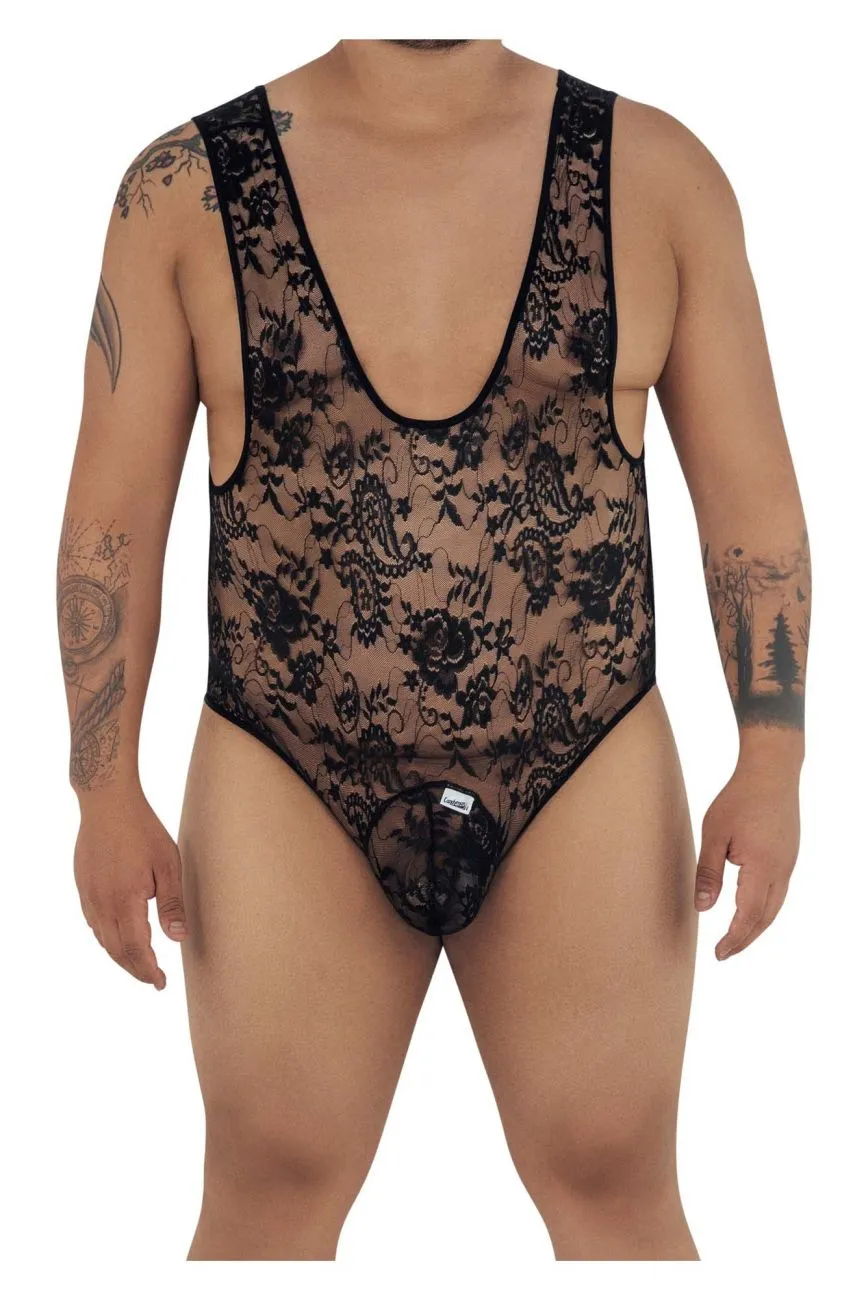 CandyMan 99380X Bodysuit Color Black