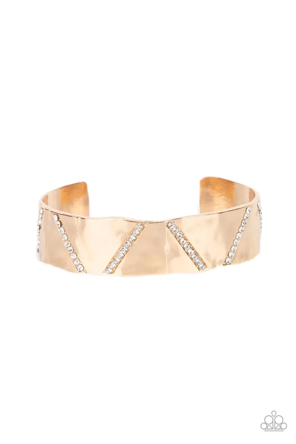 Couture Crusher Gold ~ Paparazzi Bracelet