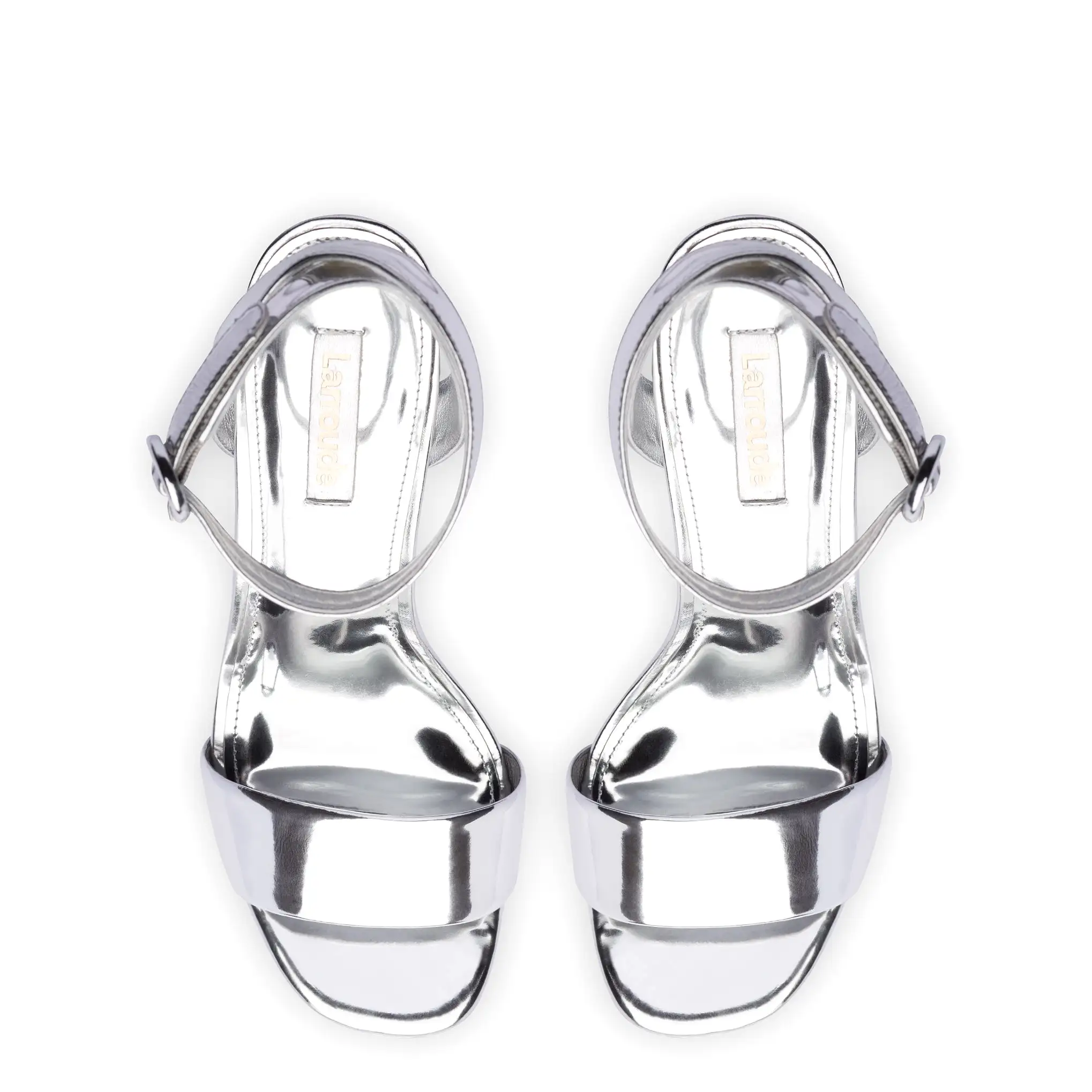 Dolly Sandal In Silver Specchio