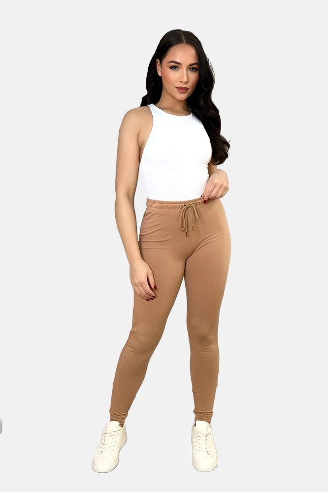 Elastic Drawstring Waist Classic Joggers