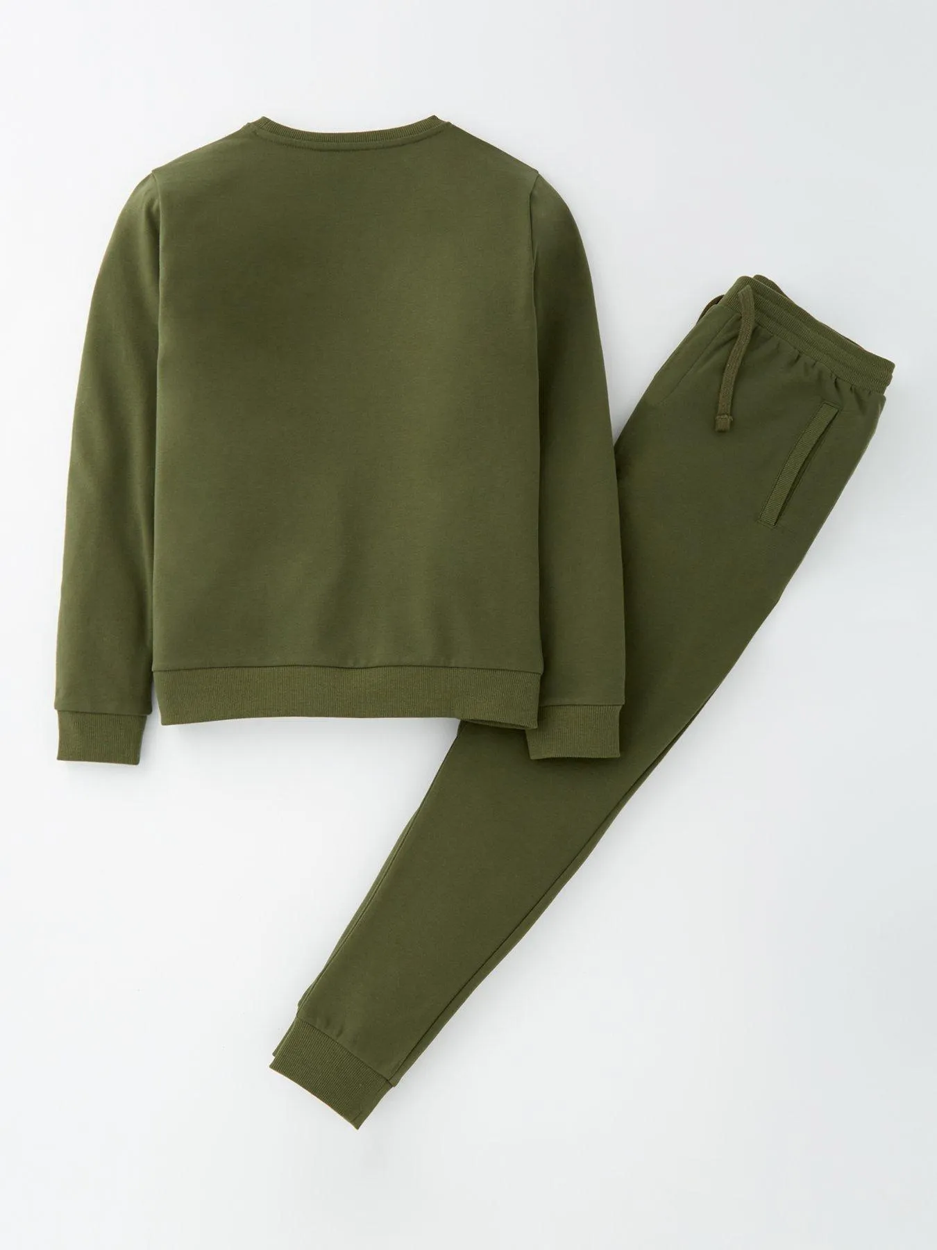 Everyday Boys Khaki Sweat Top And Jogger Set