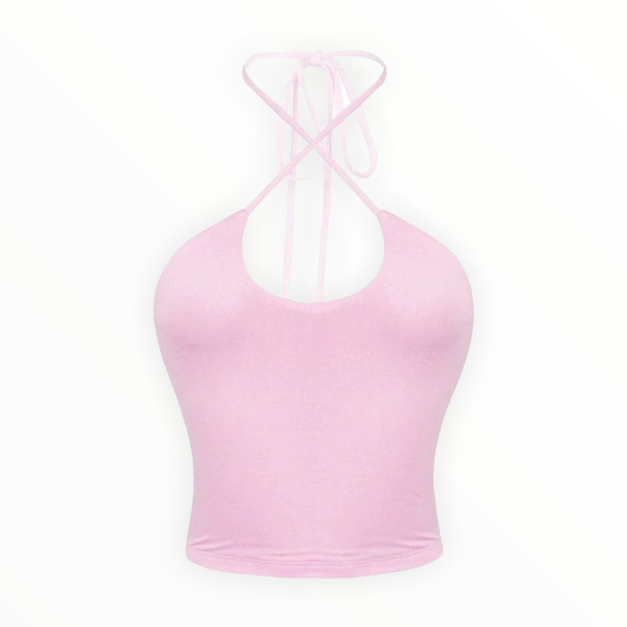 Eviie Light Pink Criss Cross Top