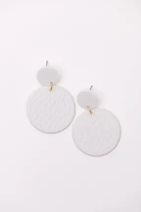 Falling Petals Earrings in Cream