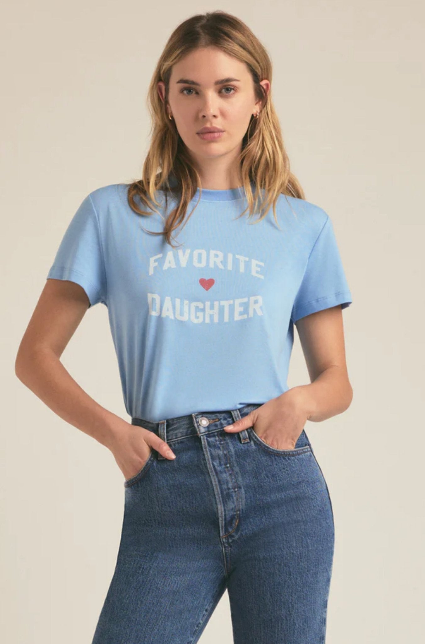 Favorite Daughter Tee in Sky