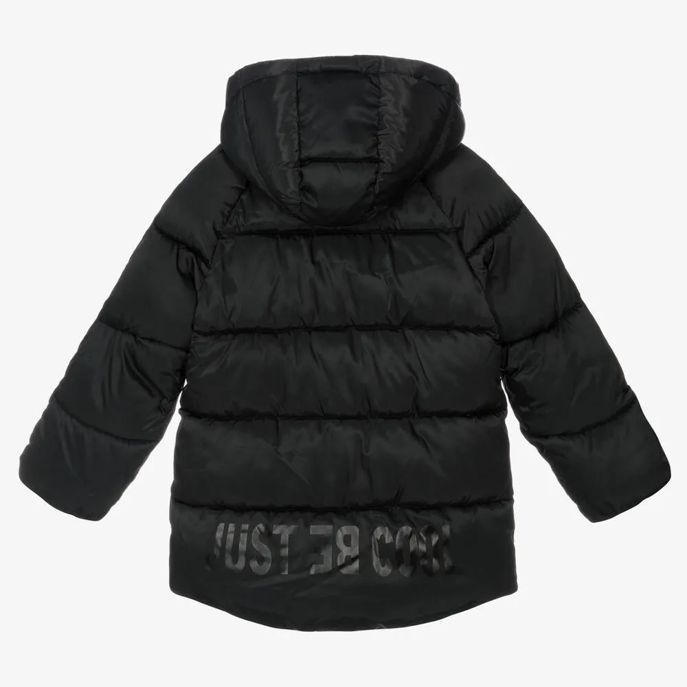 Girls Black Puffer Coat