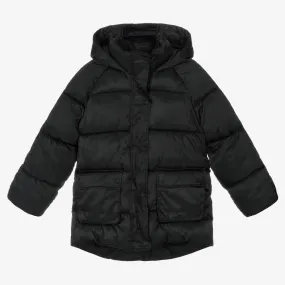 Girls Black Puffer Coat