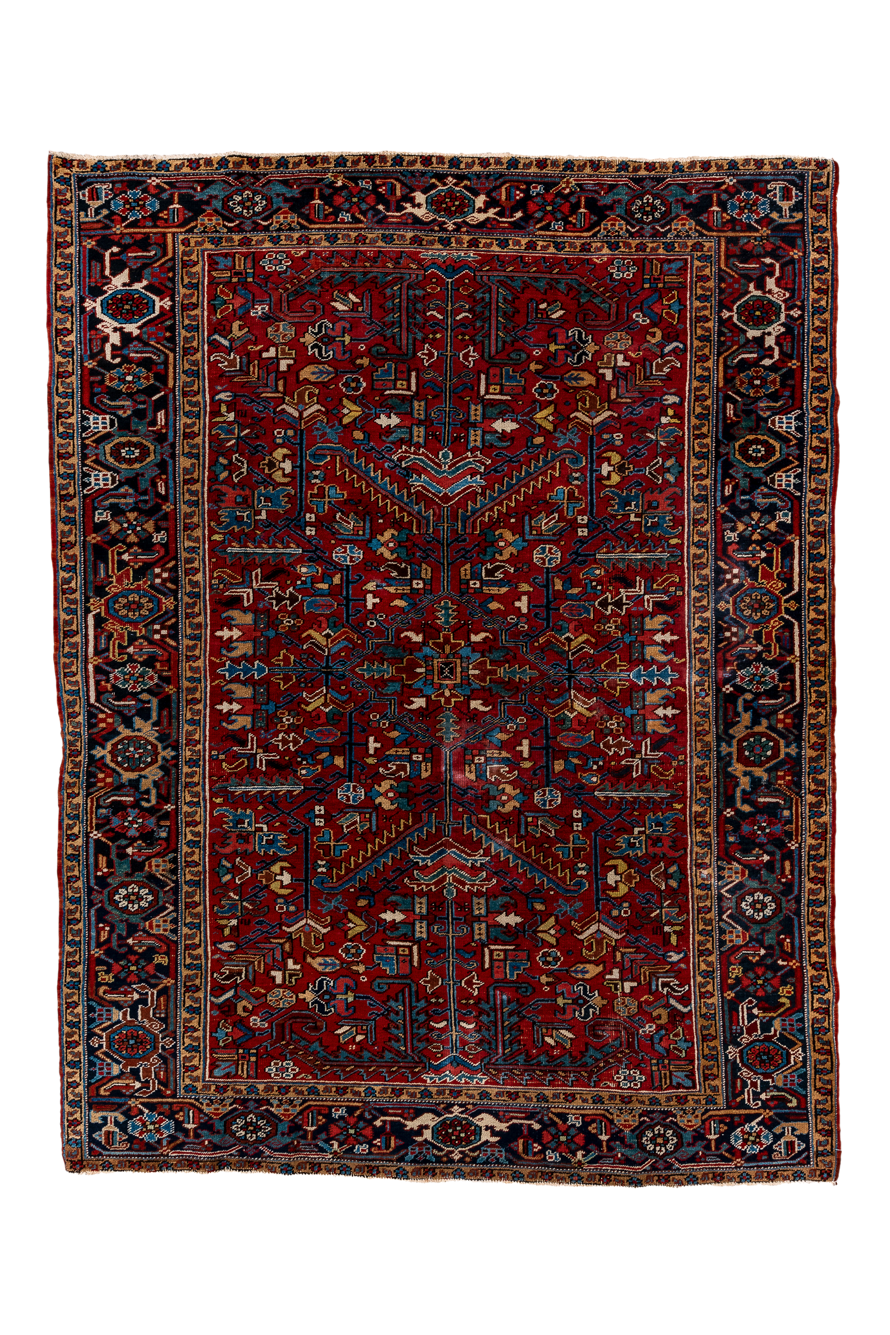 Heriz Vintage Persian Rug 8’8” x 6’8”