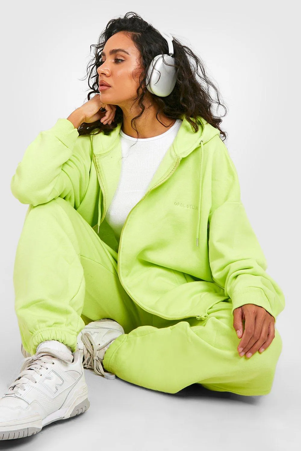 Hoodies & Sweatshirts | Oversized Zip Through Hoodie | boohoo