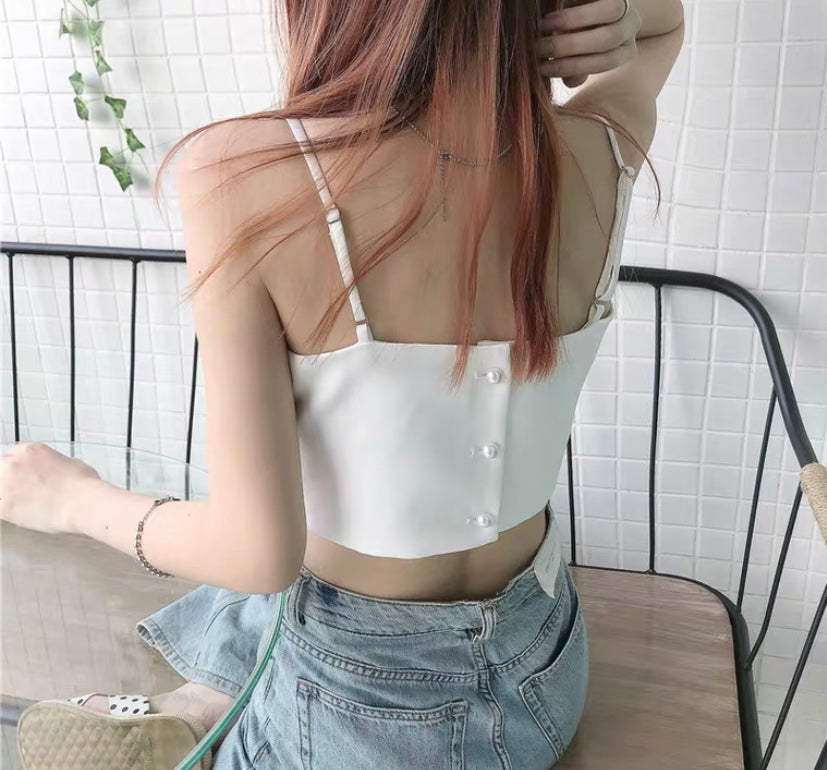 INS FASHION CUTE BOW TUBE TOP BY70088