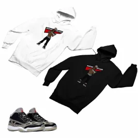 Jordan 11 Black Cement Matching Custom Designed HoodiesJD 11-5-8-10