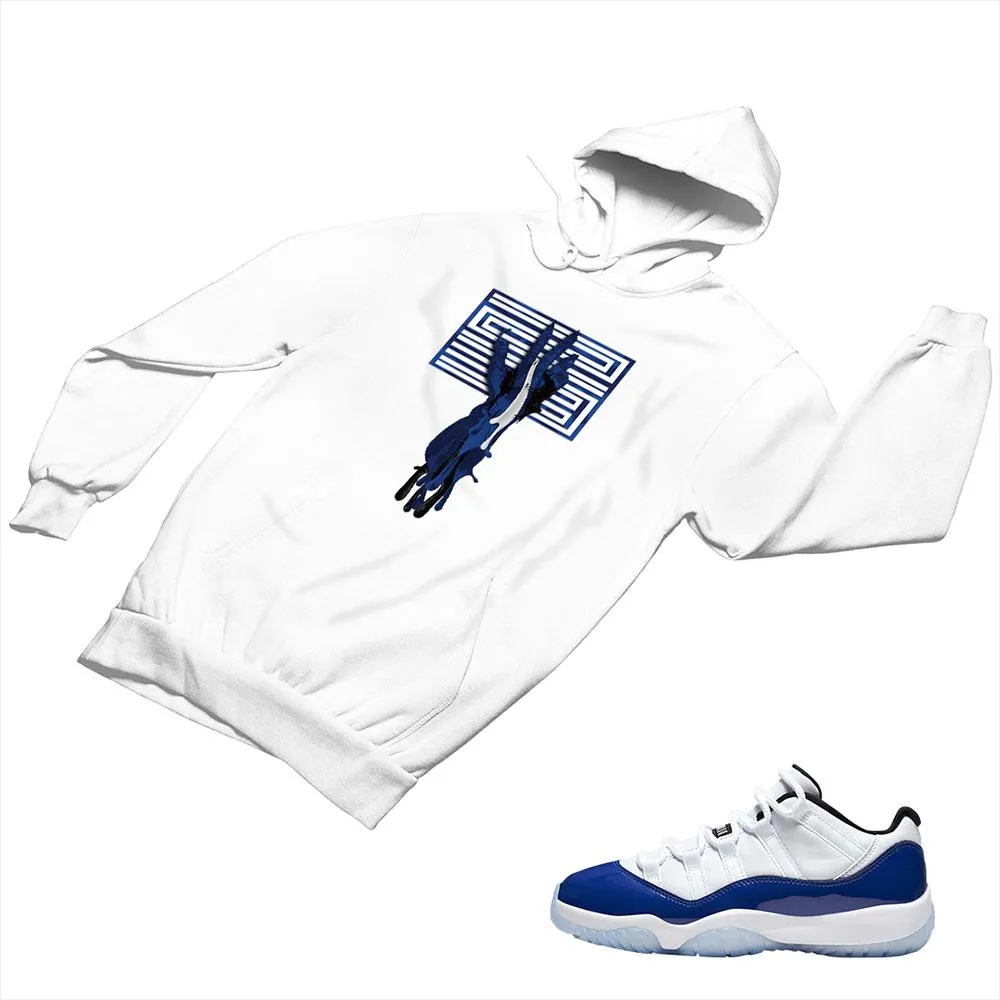 Jordan 11 Concord Matching Custom Designed Hoodies JD 11-5-6-22