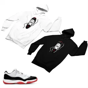 Jordan 11 White Bred Matching Custom Designed Hoodies JD 11-5-7-16