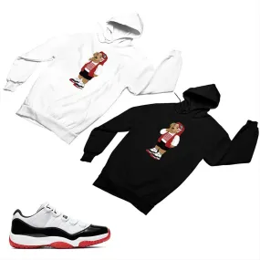 Jordan 11 White Bred Matching Custom Designed Hoodies JD 11-5-7-28