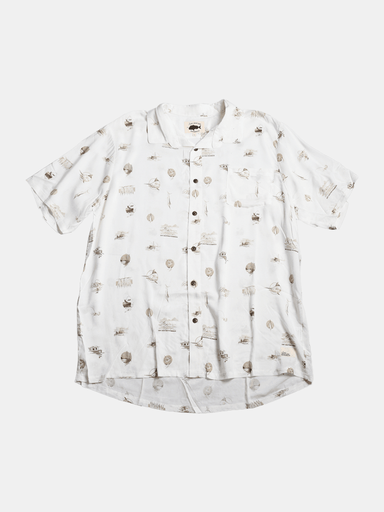 Just Another Fisherman Coastal Vintage SS Shirt - Natural