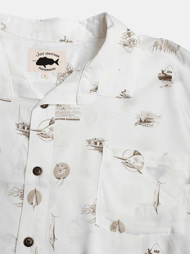 Just Another Fisherman Coastal Vintage SS Shirt - Natural