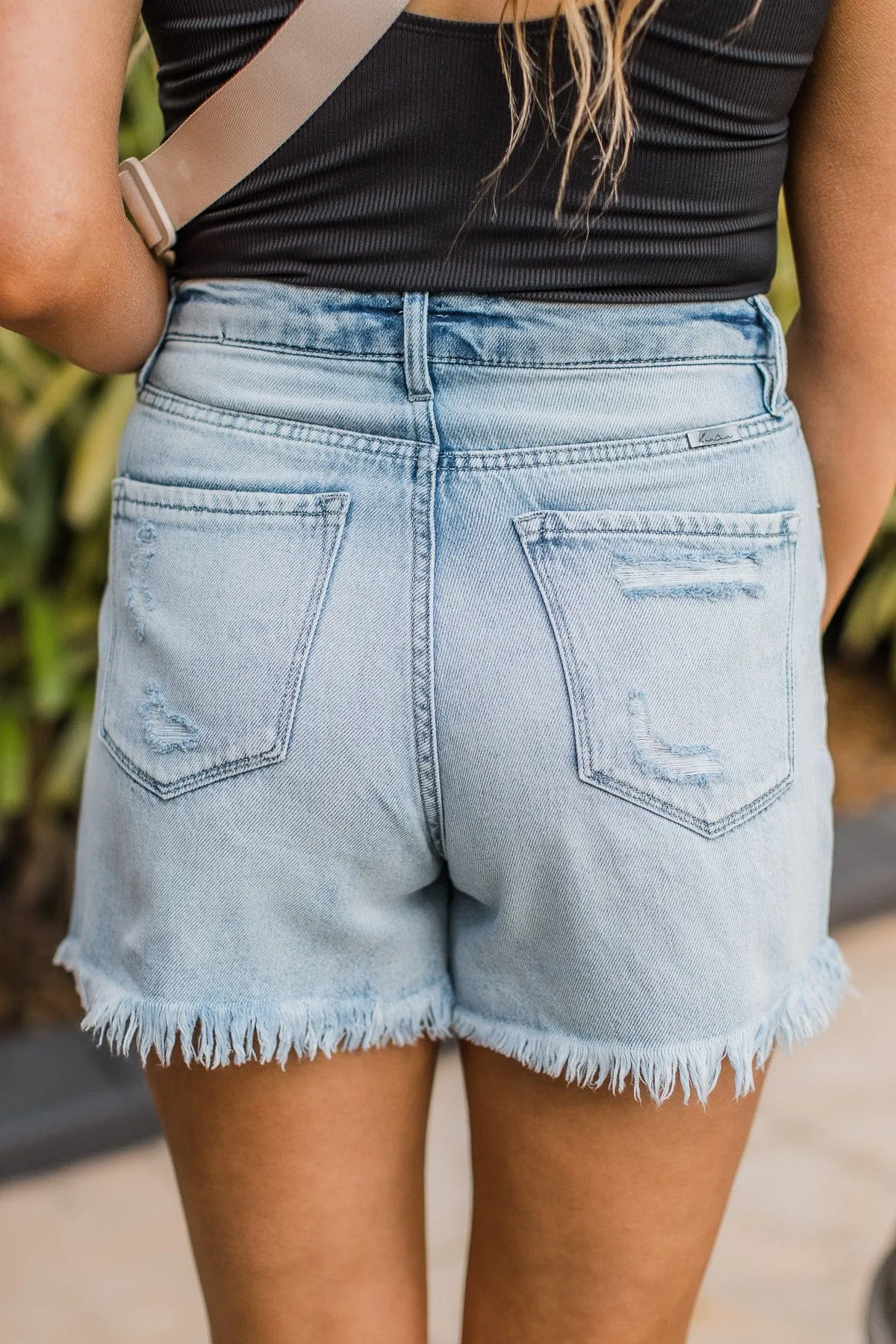 KanCan High-Rise Mom Shorts- Valentina Wash