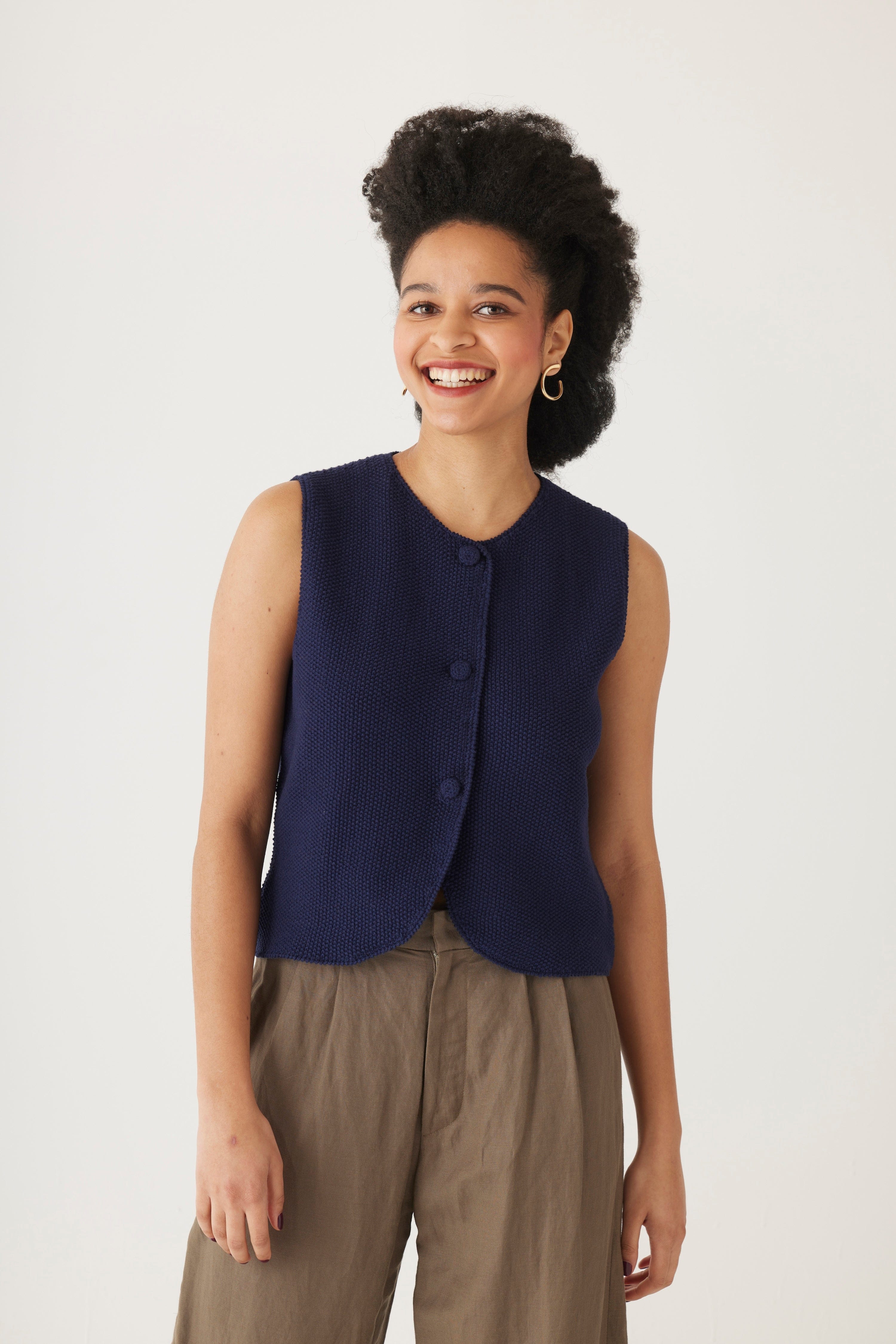 Lola Vest in Pima Cotton