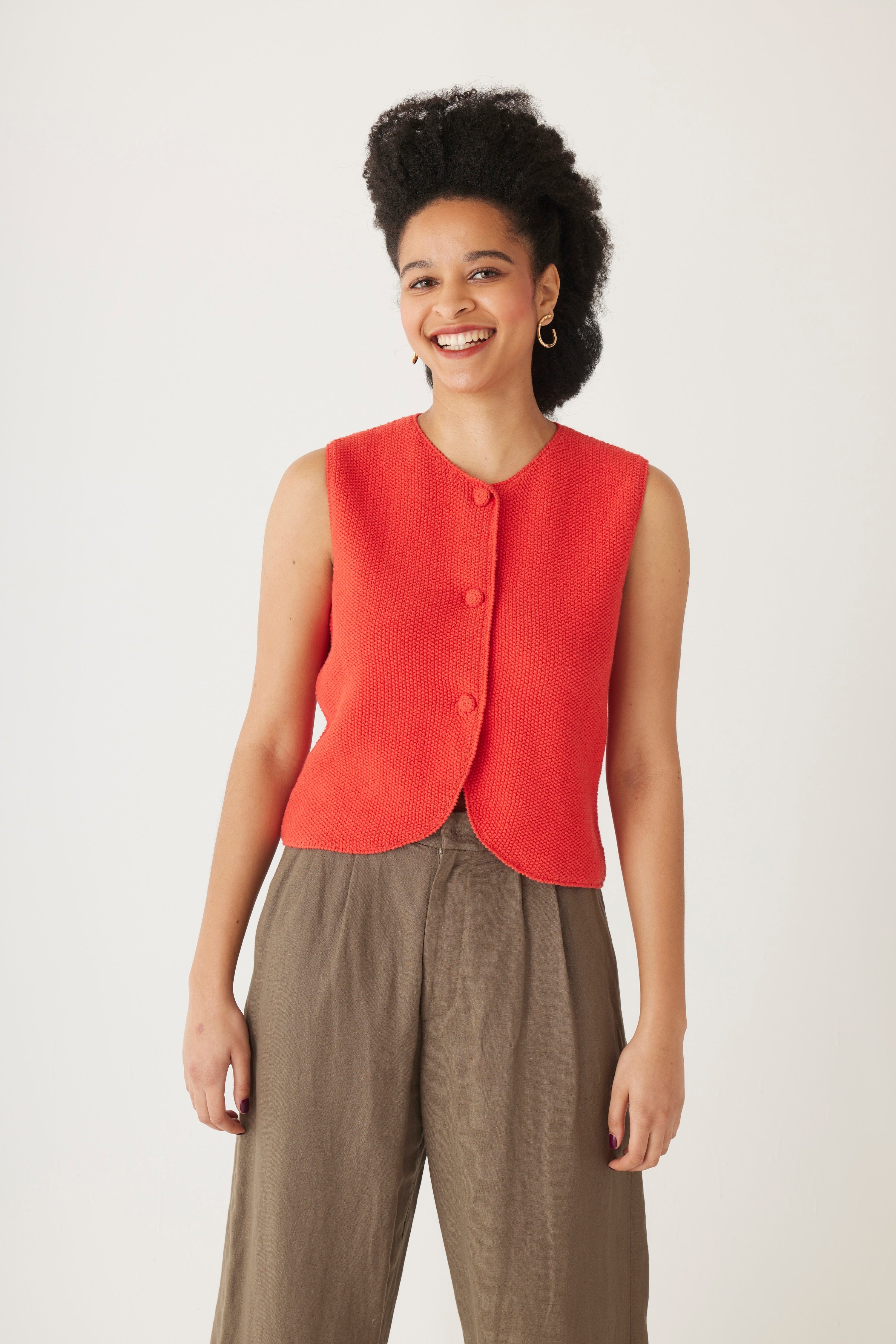 Lola Vest in Pima Cotton