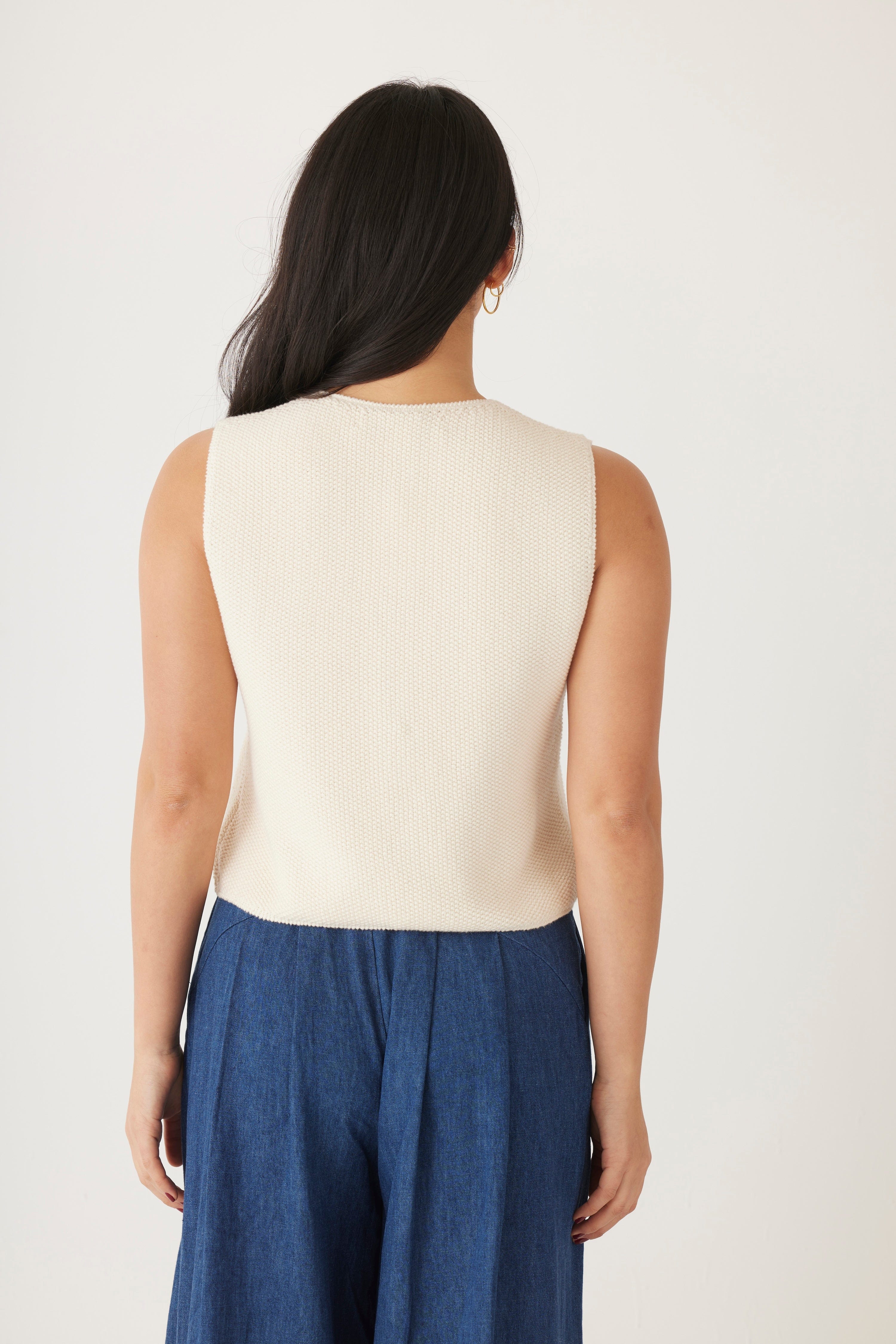 Lola Vest in Pima Cotton