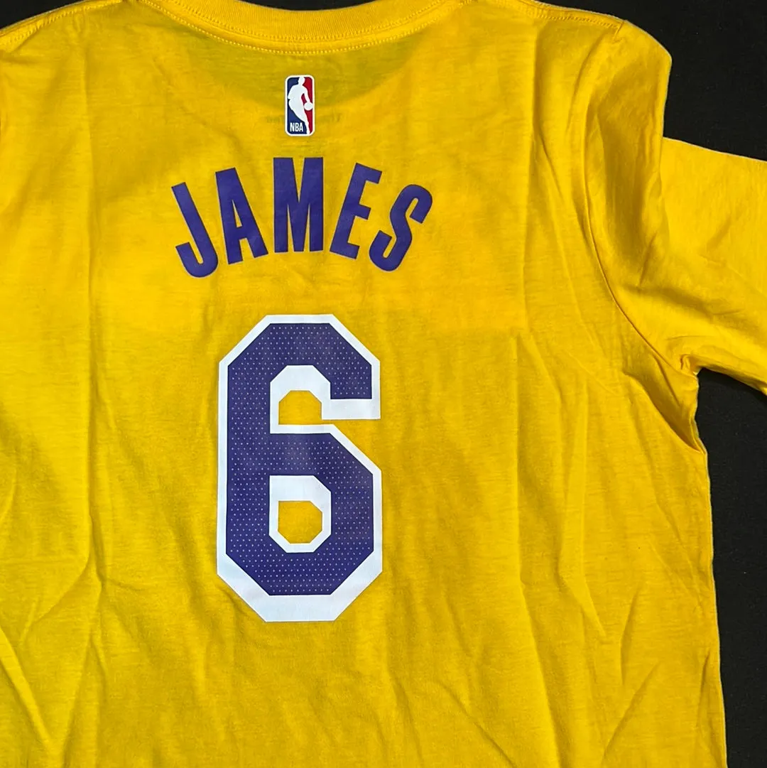 Los Angeles Lakers NBA #6 James The Nike Tee Youth Tee