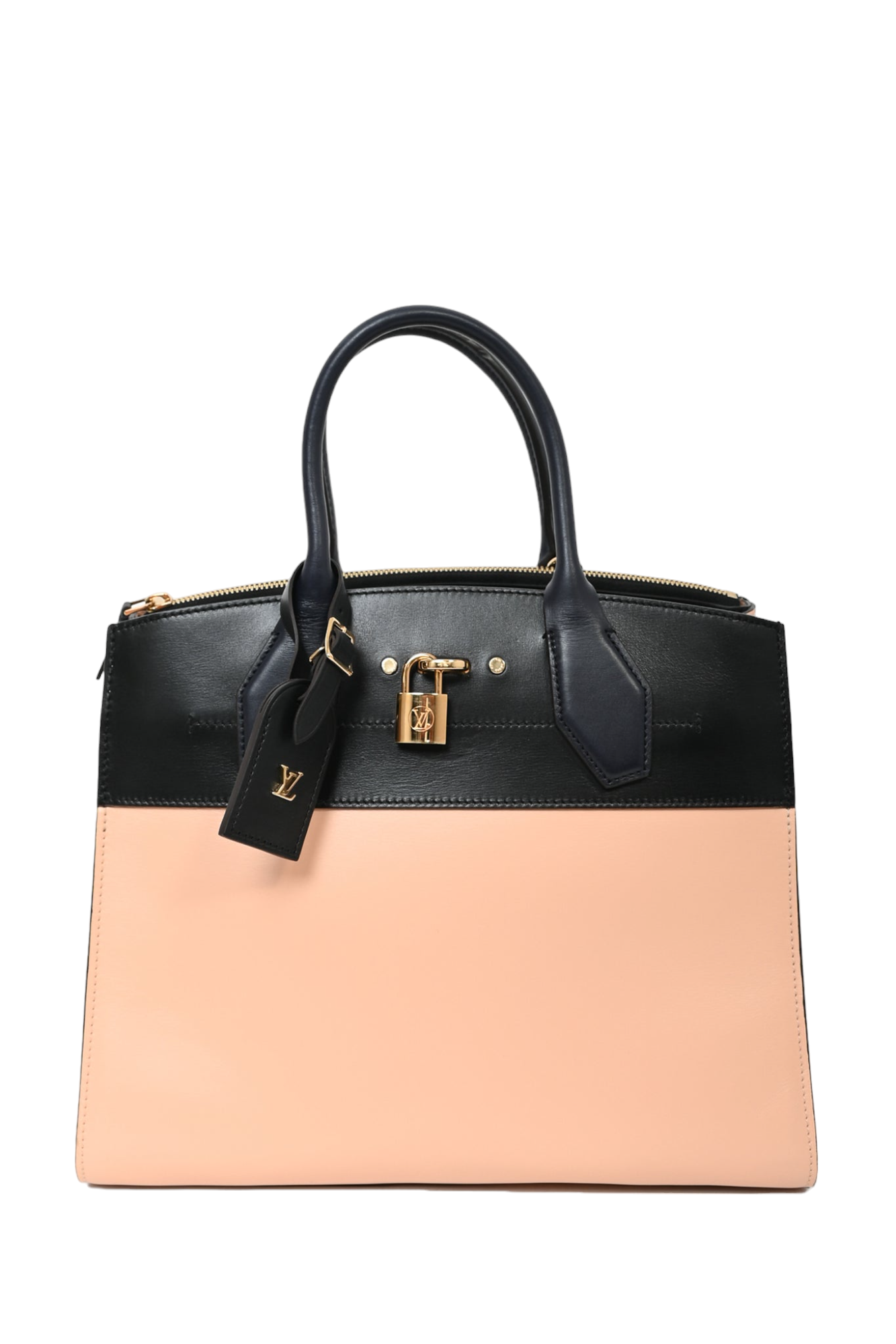 Louis Vuitton Black/Pink City Streamer MM Top Handle