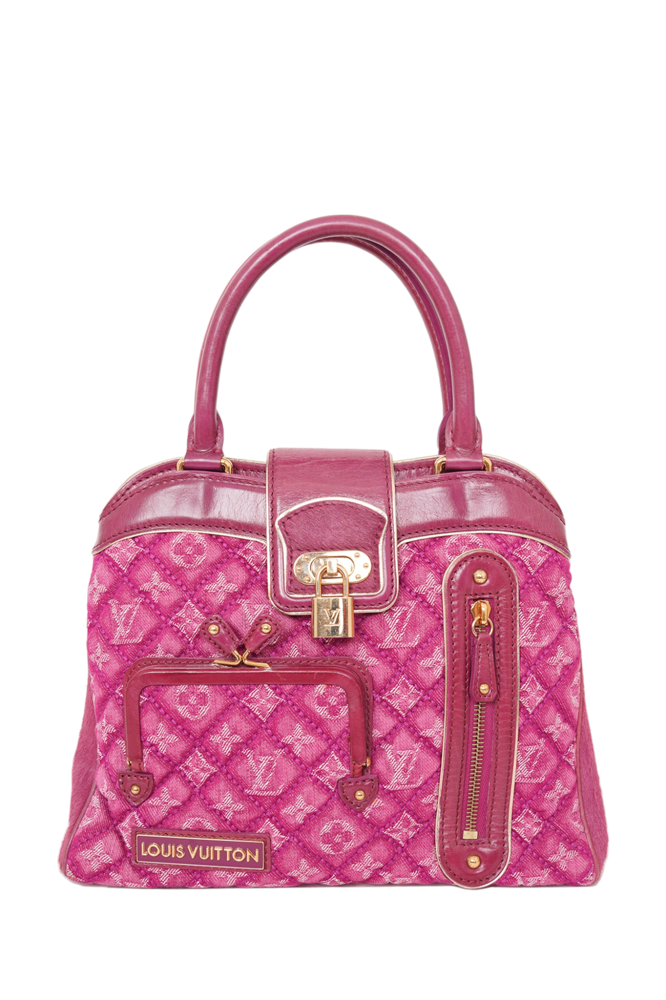 Louis Vuitton Pink Monogram Denim Linda Top Handle