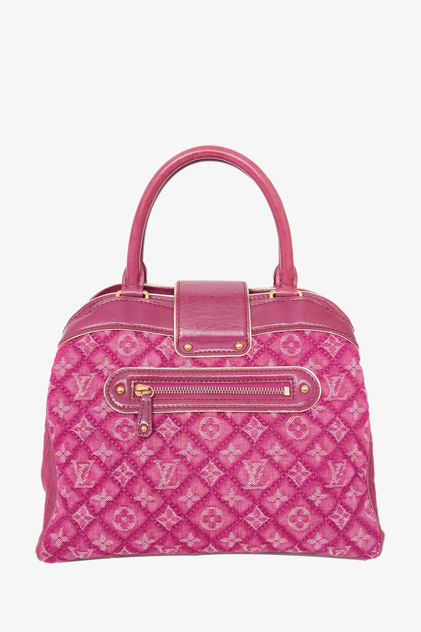 Louis Vuitton Pink Monogram Denim Linda Top Handle