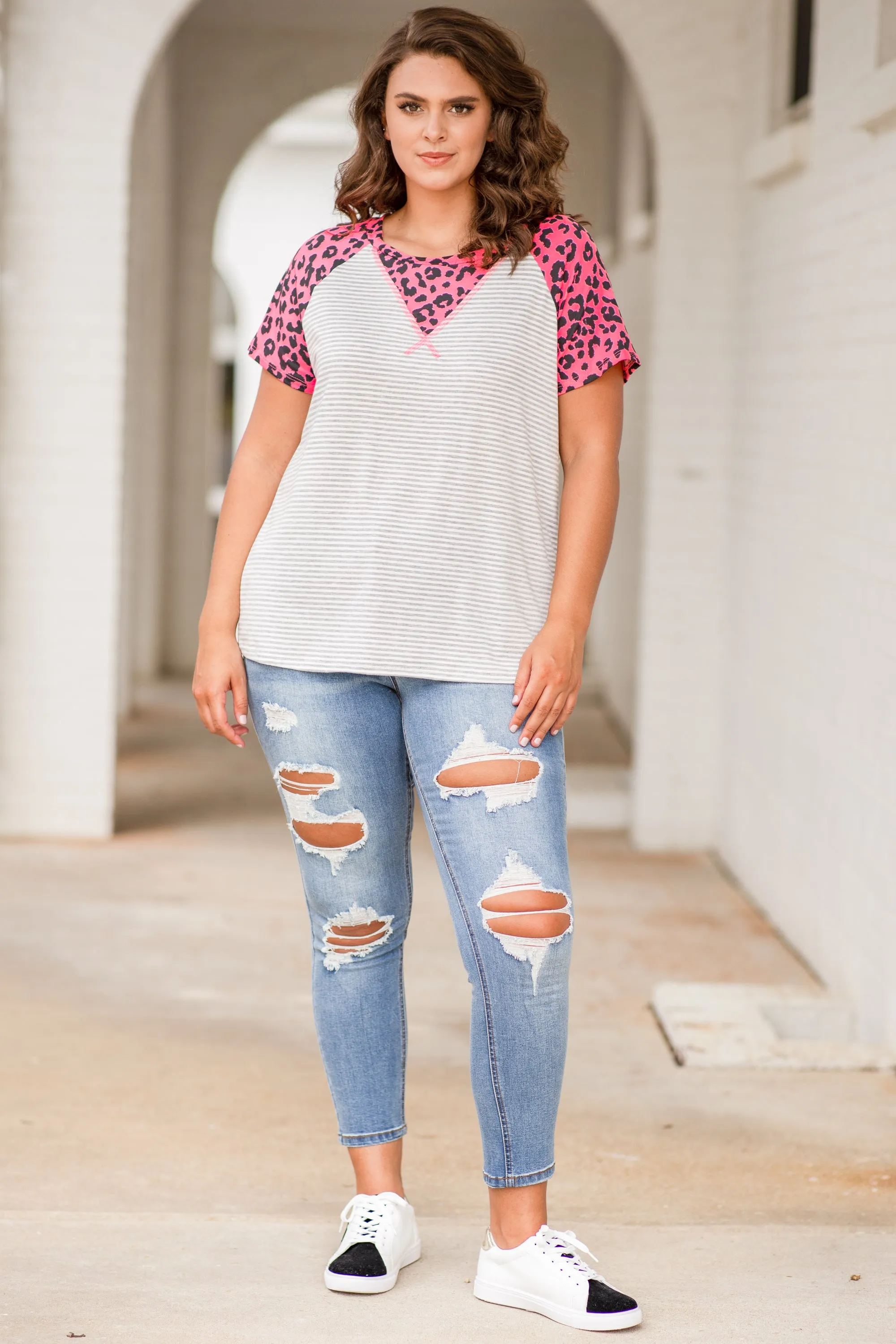 Lovebug Top, Neon Pink