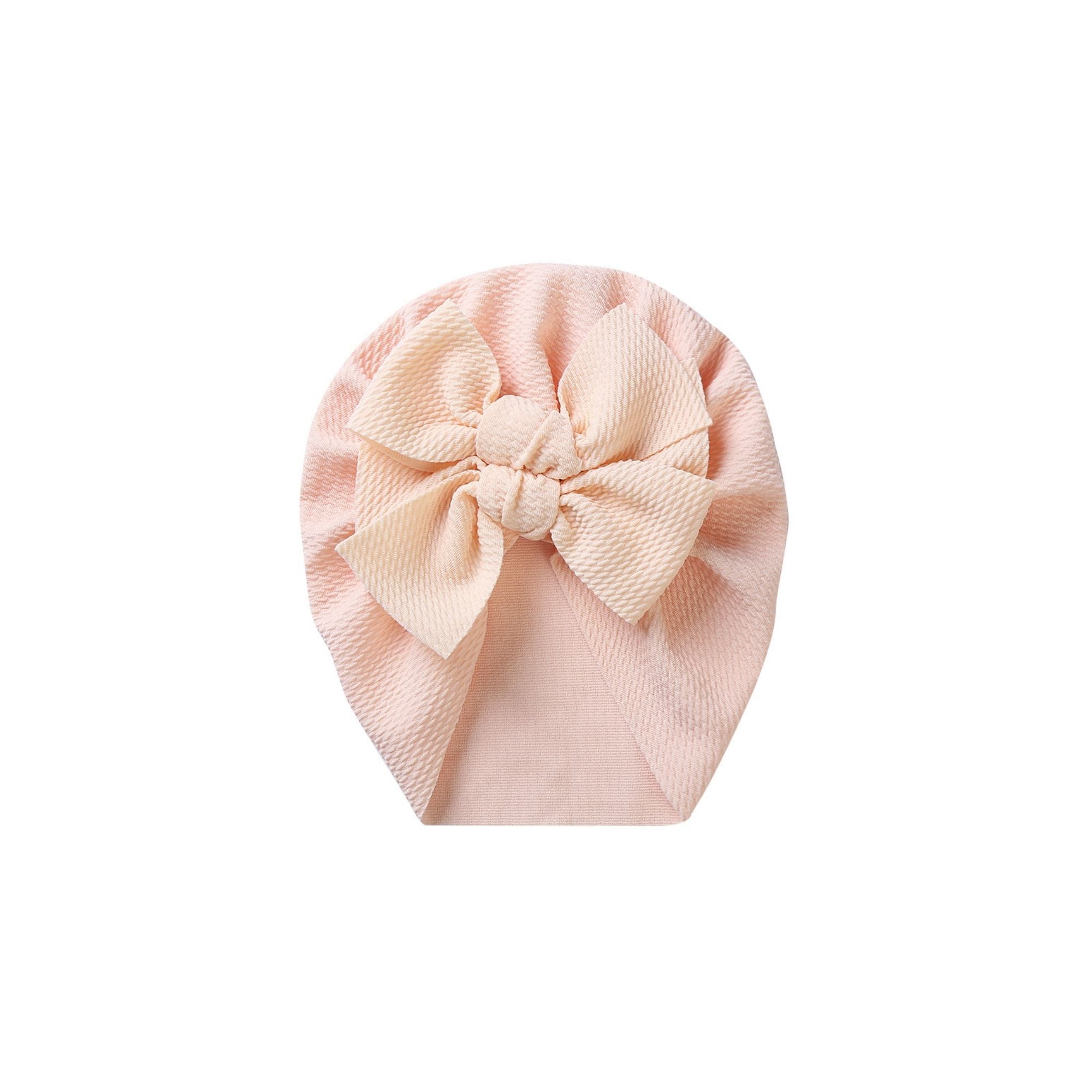 Luna Double Bow Baby Turban in Cream