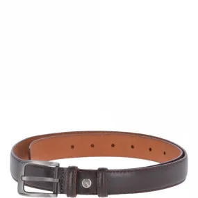 Mens Leather Chino Belt Brown: AB-32