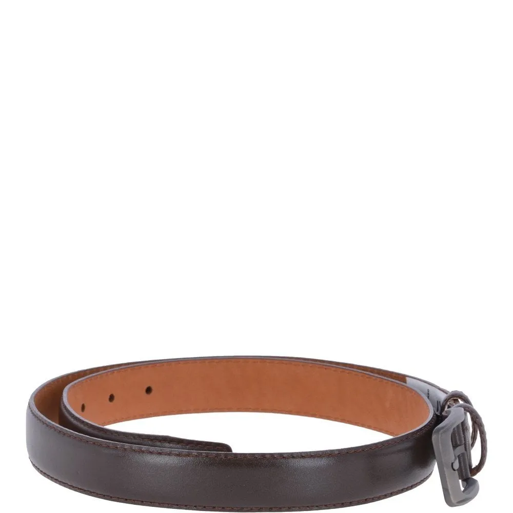 Mens Leather Chino Belt Brown: AB-32