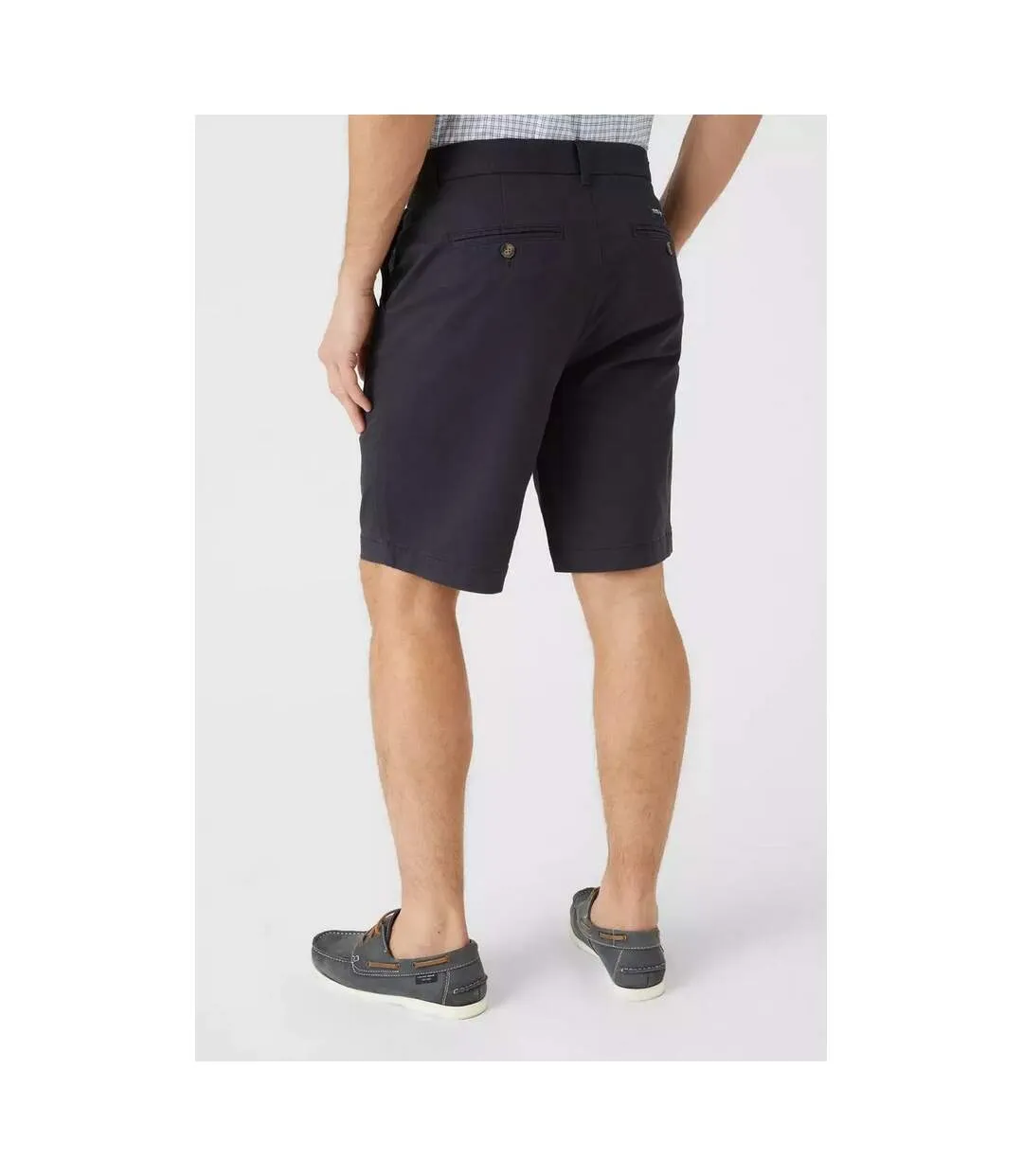 Mens premium chino shorts navy Maine