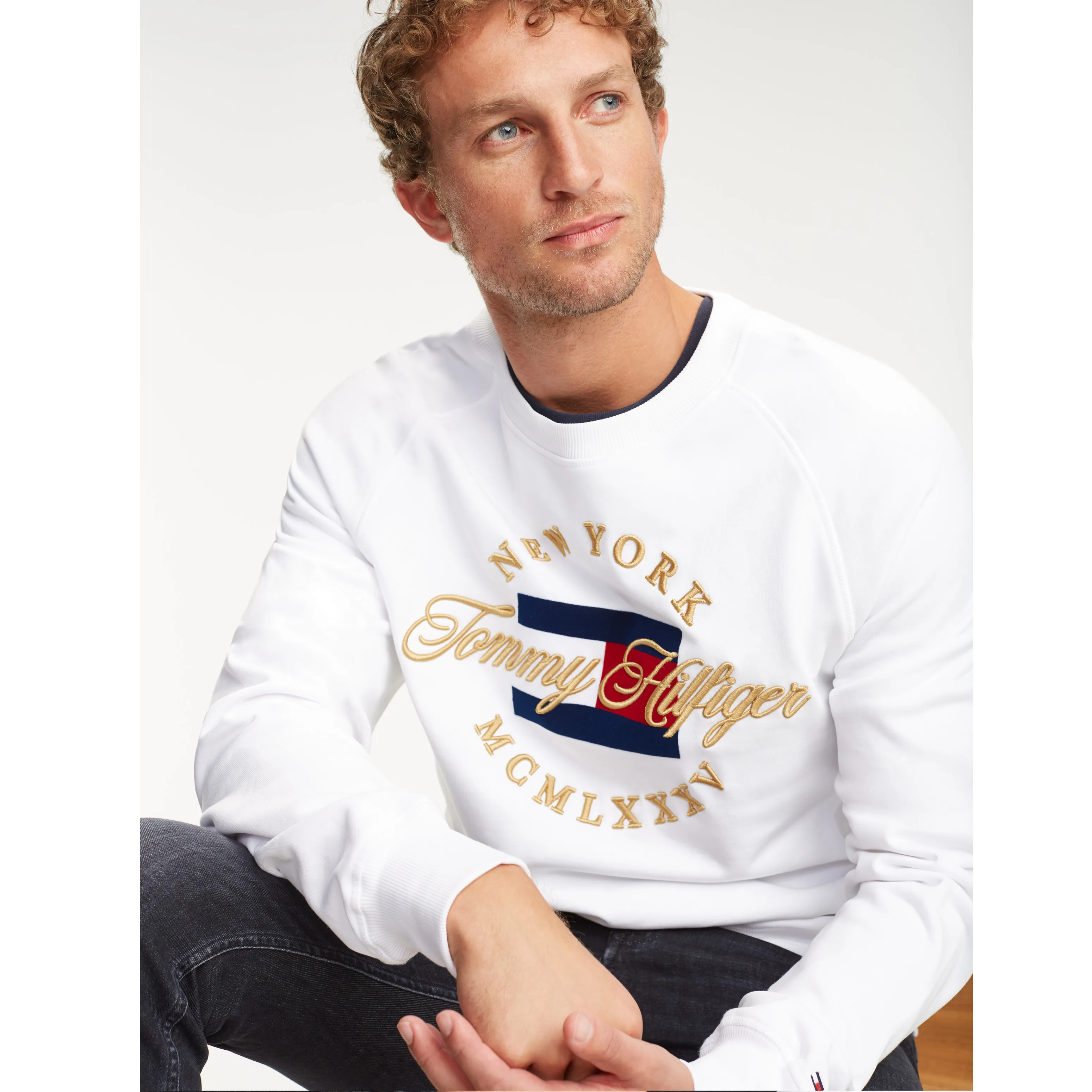 Metallic Logo Sweatshirt | Hoodies | Tommy Hilfiger