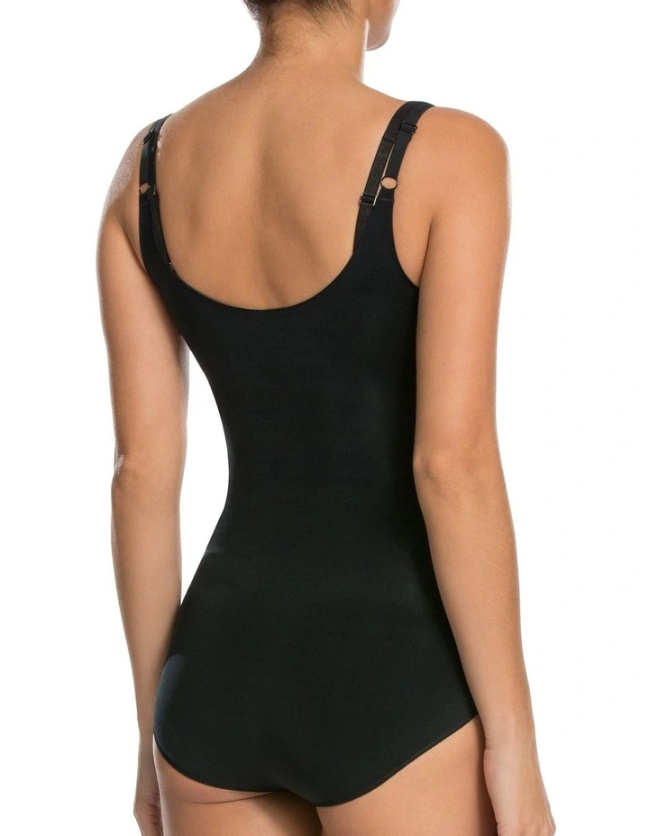 Oncore Open Bust Bodysuit in Black