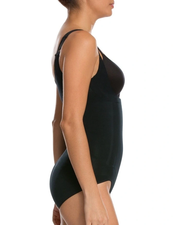 Oncore Open Bust Bodysuit in Black