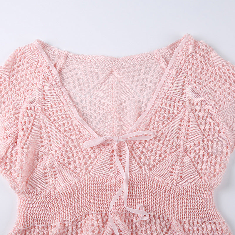 Pink Net Top