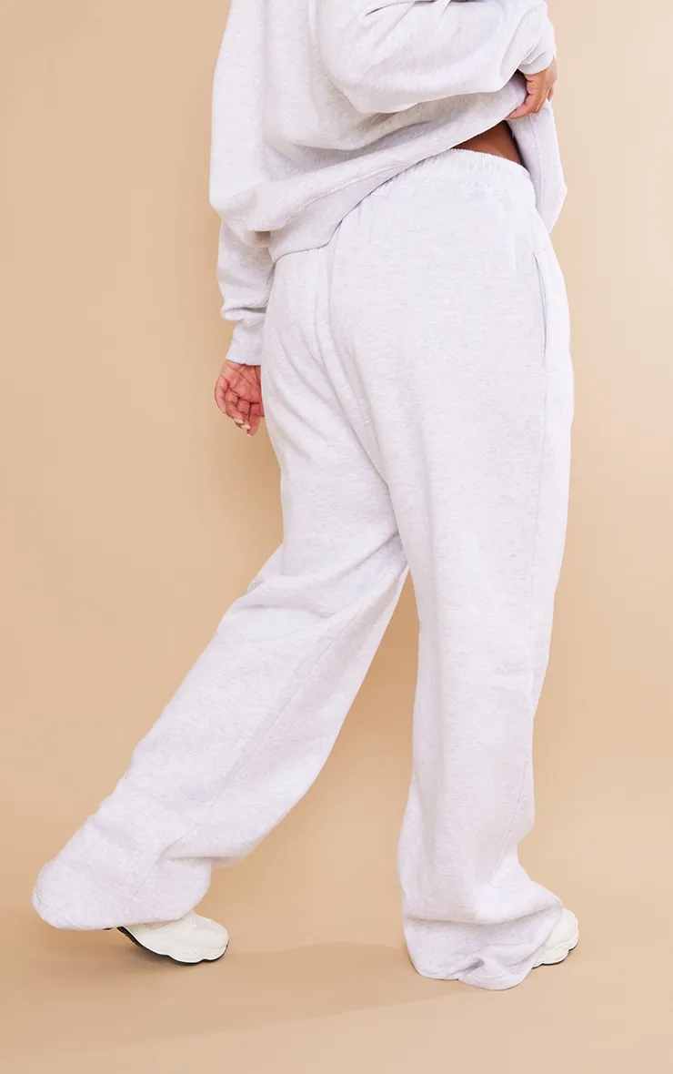 Plus Grey Marl Sweat Flared Jogger