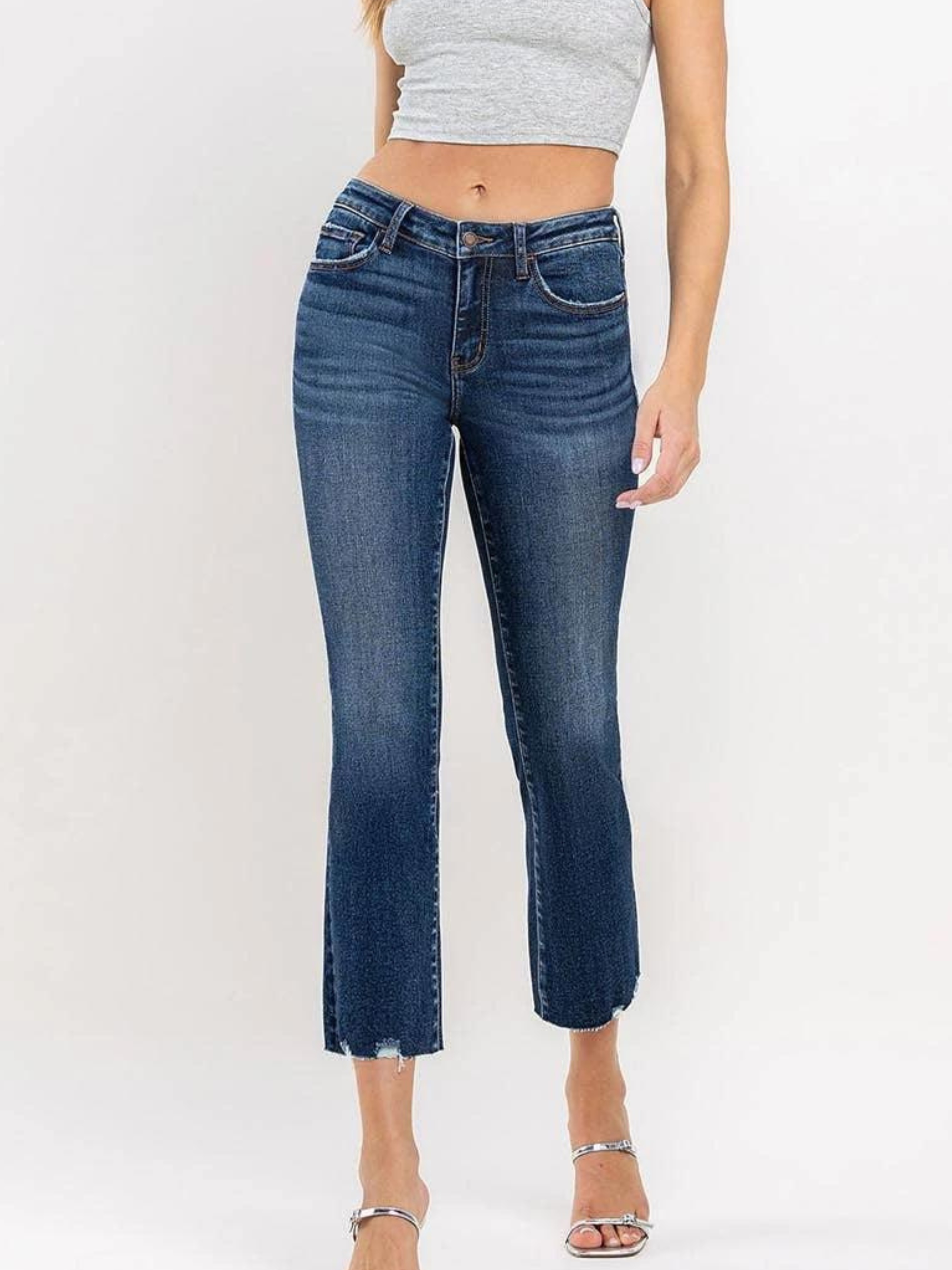 Portable Mid Rise Crop Mini Bootcut