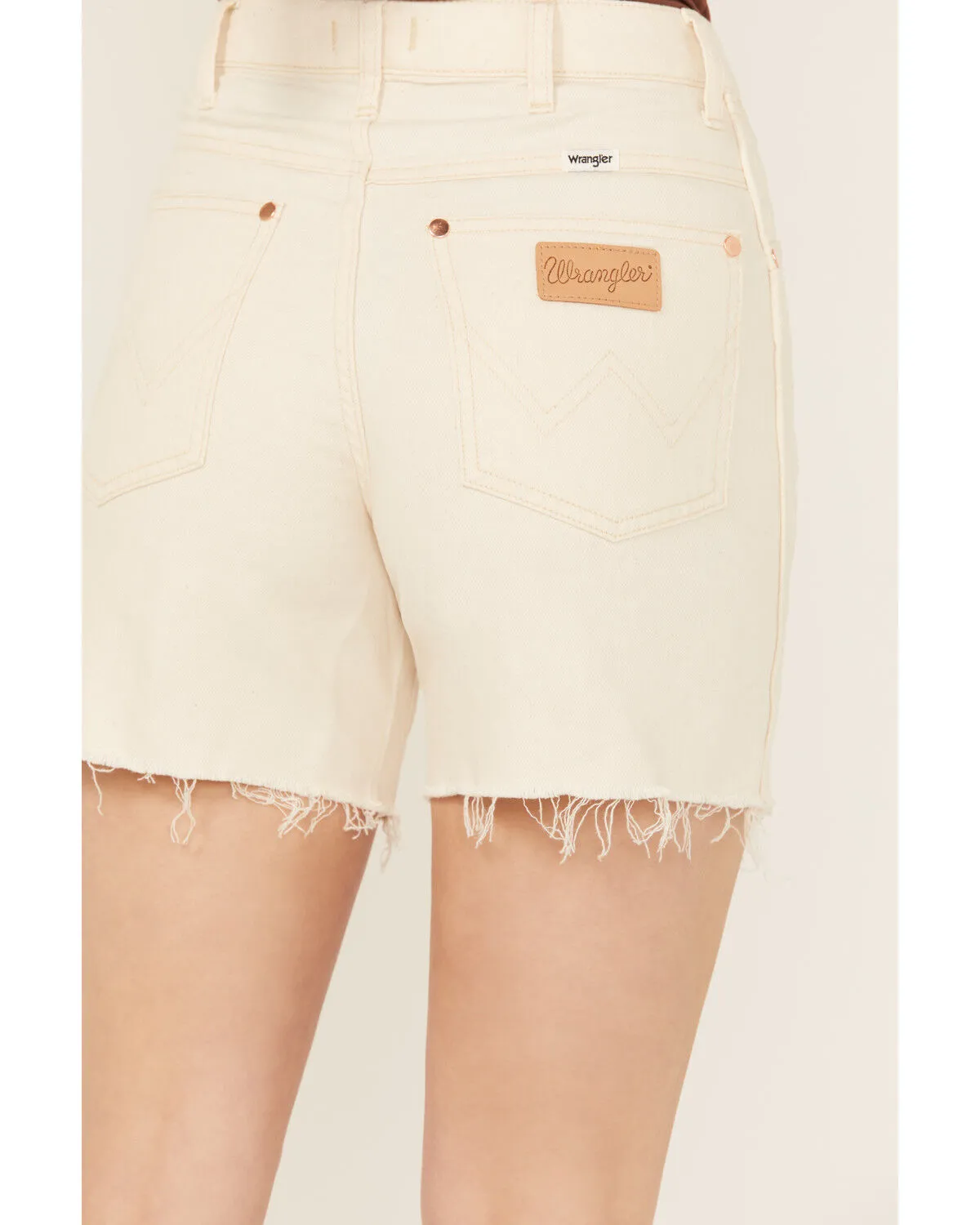 Product Name:  Wrangler Women's Cowboy Cutoff High Rise Mid-Length Denim Shorts